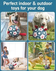 Dog Toys Soccer Ball with Straps, Durable Giant Dog Balls, Outdoor Dogs Toys, Herding Ball, Birthday Gifts (10 Inch) Dog Toys Soccer Ball with Straps, Durable Giant Dog Balls, Outdoor Dogs Toys, Herding Ball, Birthday Gifts (10 Inch)